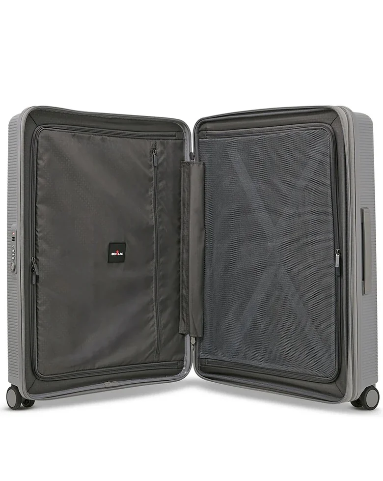 Echolac  Forza 64 Cm Hardcase 4-Double Wheeled Expandable Check-In Luggage Trolley - Gray  | Best Price UAE